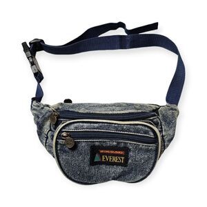 Denim-Style Navy Baby Waist Bag